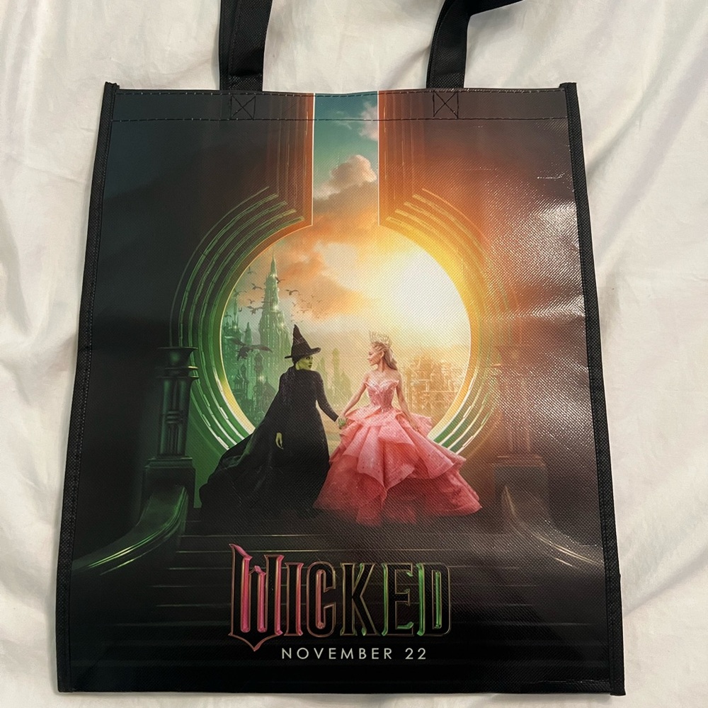Wicked Themed Tote Bag - Black and Multicolor